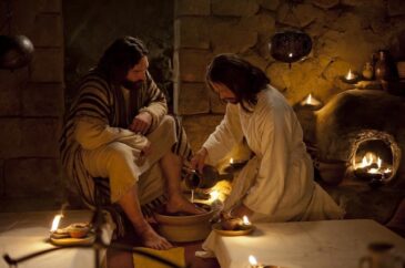 Jesus washes feet Last Supper 1